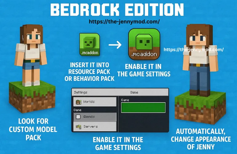 Adding Custom Models Bedrock/MCPE Edition Banner