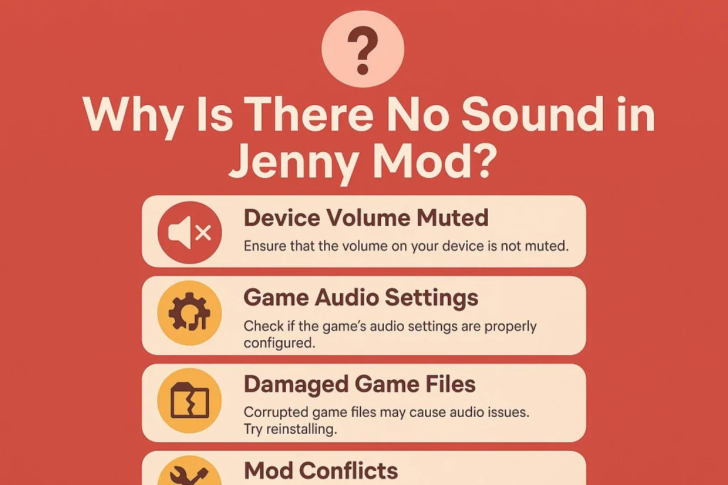 Jenny Mod Sound Issues and Fixes