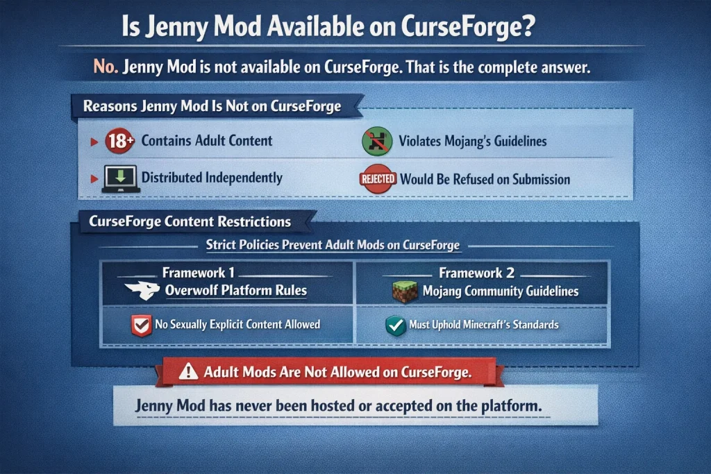 Is Jenny Mod Available on CurseForge Banner